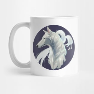 Elegant Borzoi Abstract Doggo Mug